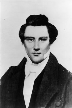 1843 daguerreotype of  Joseph Smith, Jr. taken by  Lucian Foster (Library of Congress).