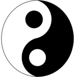The Yin-Yang or Taiji diagram, often used to symbolize Taoism.